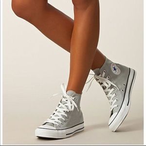 light gray converse high tops
